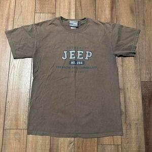 Vintage Jeep T Shirt Men's Medium‎ Brown